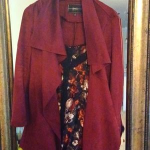 Merlot Cowl Neck Coat